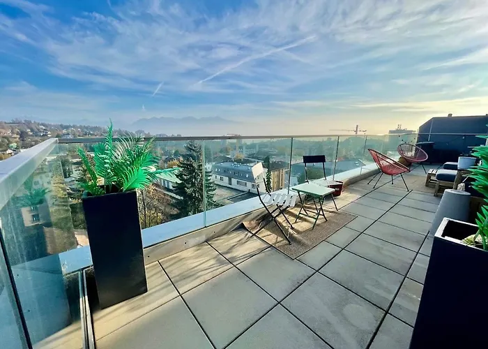 Penthouse 360 View 2br, Large Terrace Lägenhet Lausanne