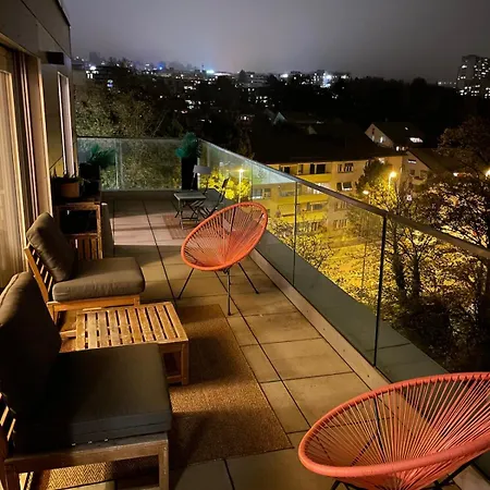Penthouse 360 View 2br, Large Terrace Apartman Lausanne