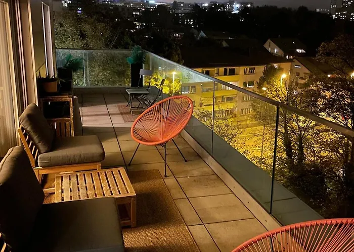 Penthouse 360 View 2br, Large Terrace 아파트 로잔